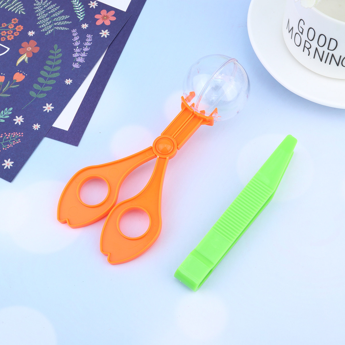 Kids Outdoor Explorer Set - 3Set Plastic Scissor Tong Catcher Set