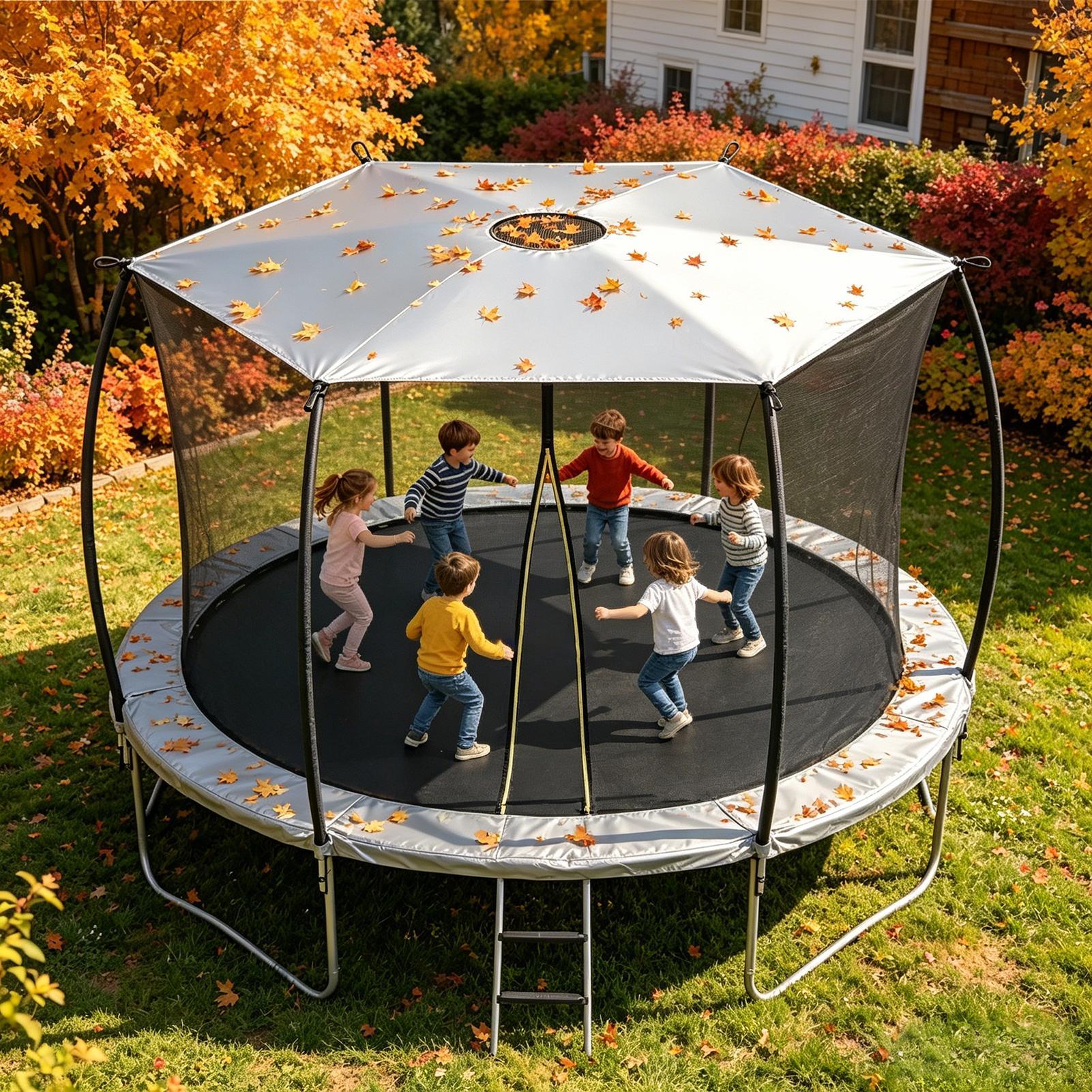 Kids Outdoor Grill - Trampoline Shade Waterproof Protective Sunblock Cloth