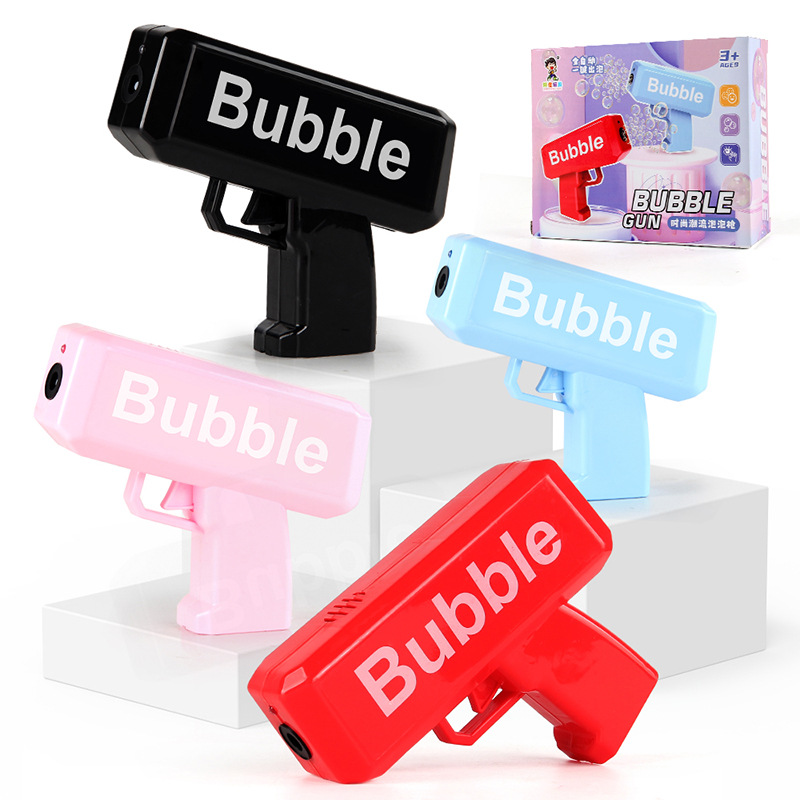 Kids Outdoor Games For Party - Electric Bubble gun with sound and