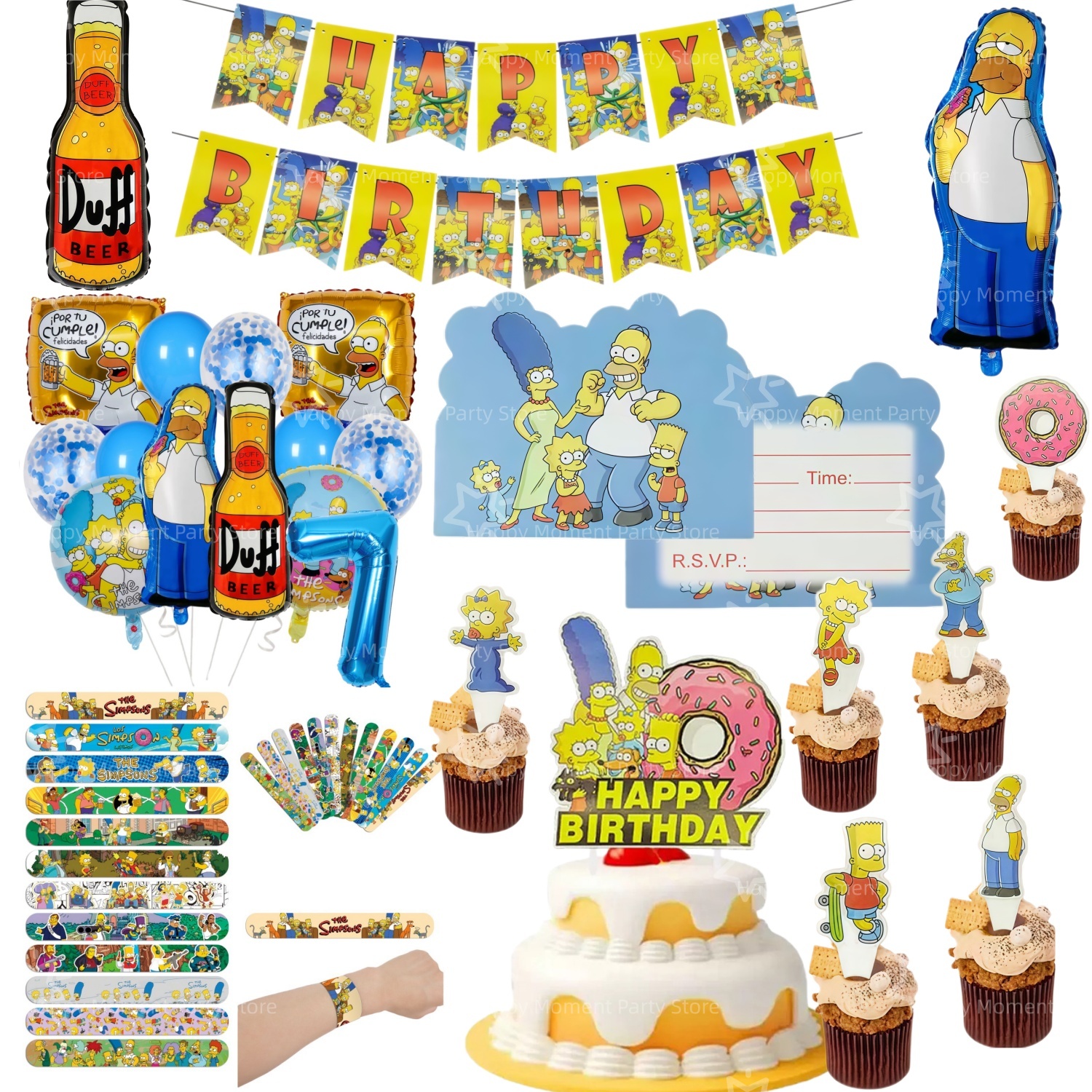 Kids Outdoor Merry Go Round - The Simpsonsed Balloons Party Decoration Funny