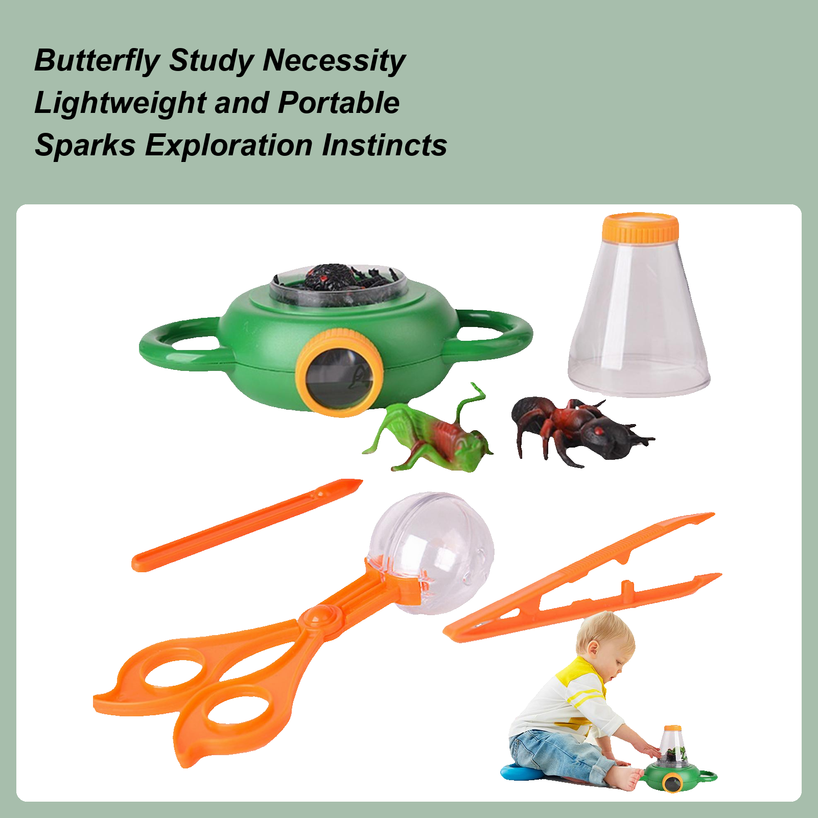 Kids Outdoor Explorer Set - Butterfly Hunting Tools For Kids Butterfly