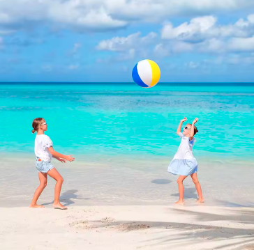 Colorful Inflatable Beach Ball - đánh giá và giá Kids Outdoor Games For Party