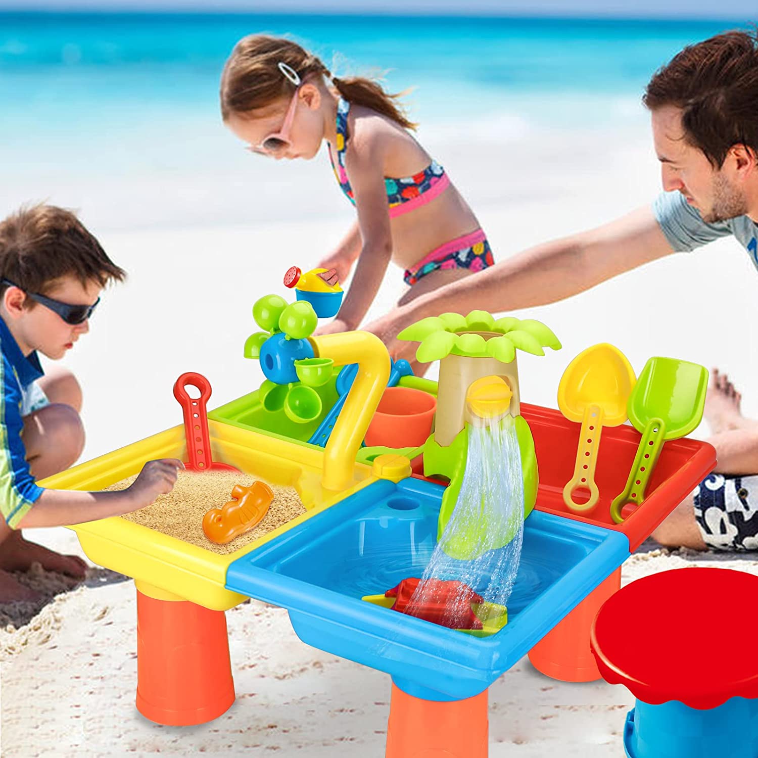 Beach Table Sand Play Toys Chi - đánh giá và giá Kids Outdoor Table