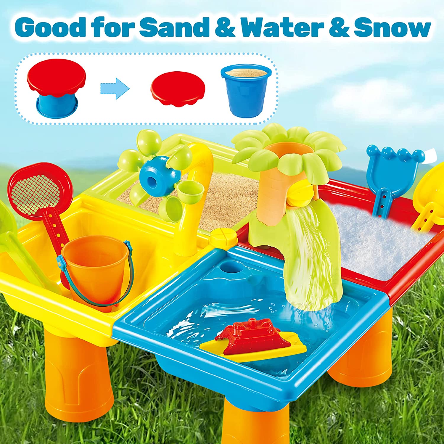 Beach Table Sand Play Toys Chi - đánh giá và giá Kids Outdoor Table