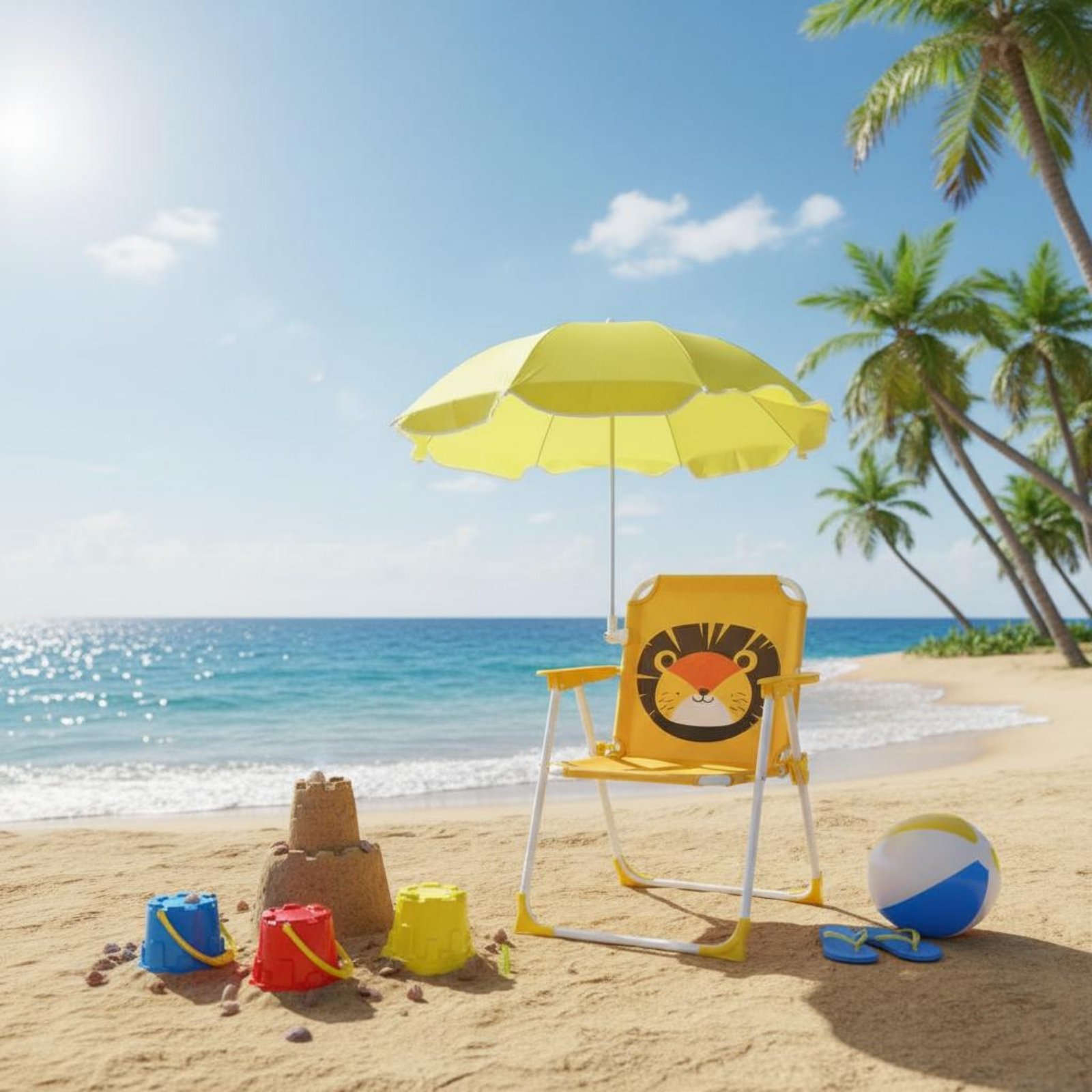 Children's Portable Chair with - đánh giá và giá Kids Outdoor Lounge Chair With Umbrella