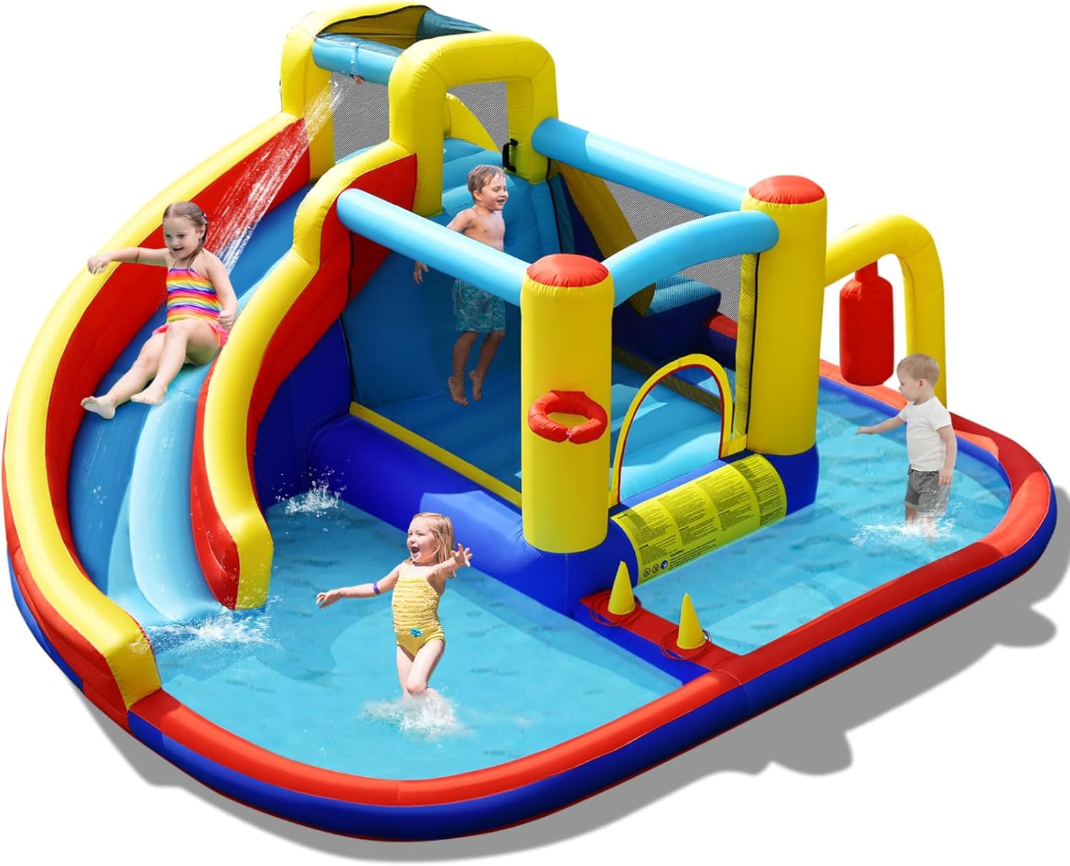 6-in-1 Inflatable Water Park B - đánh giá và giá Kids Outdoor Games For Party