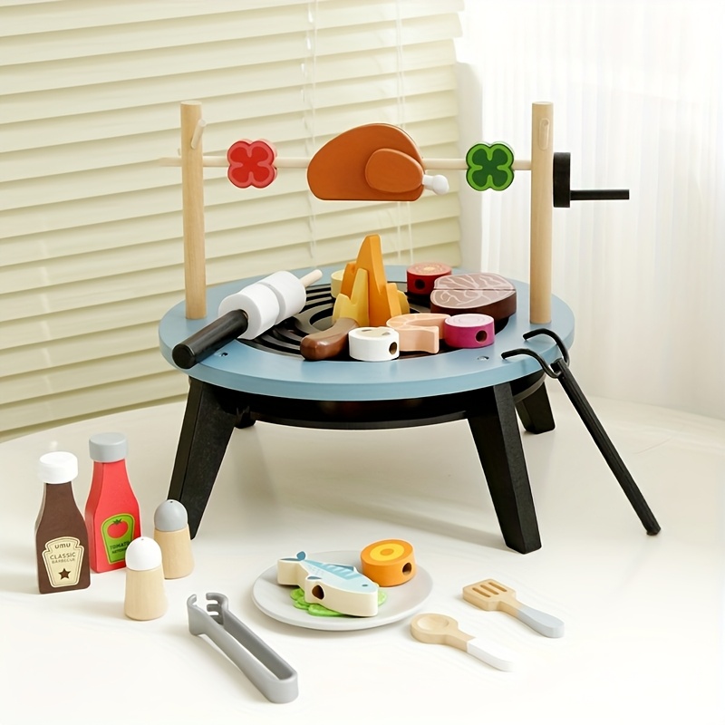 Wooden Barbecue Playset For Ki - đánh giá và giá Kids Outdoor Grill