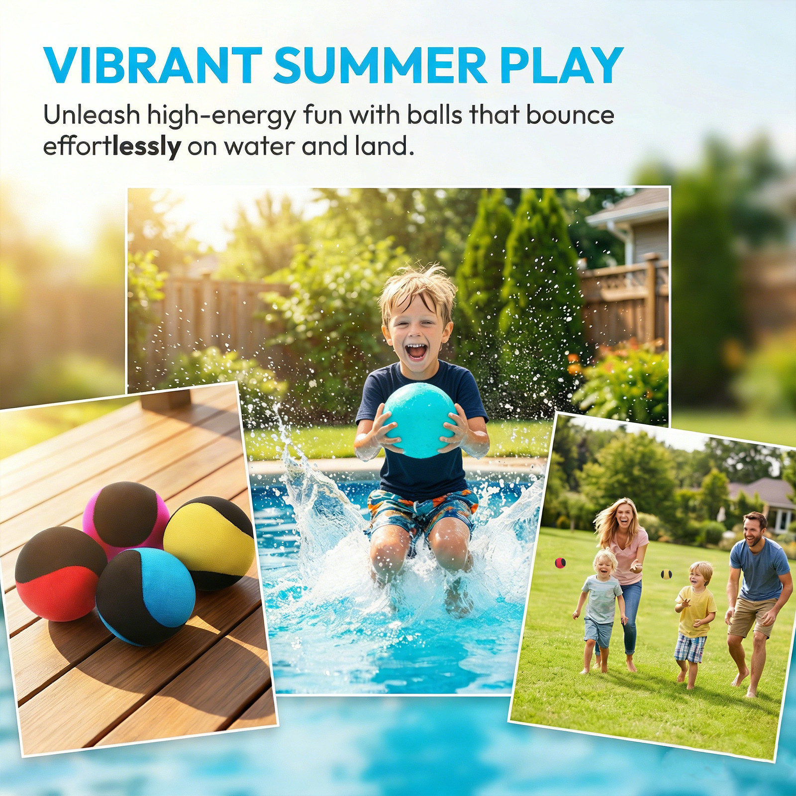 4Pcs Water Bouncing Ball High  - đánh giá và giá Kids Outdoor Games For Party