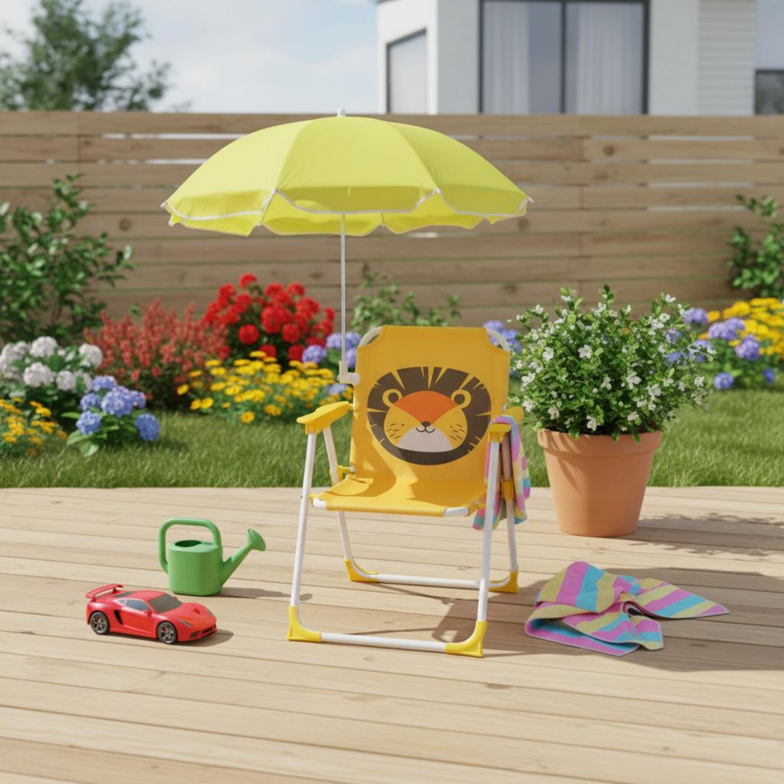 Children Outdoor Seat Portable - đánh giá và giá Kids Outdoor Lounge Chair With Umbrella