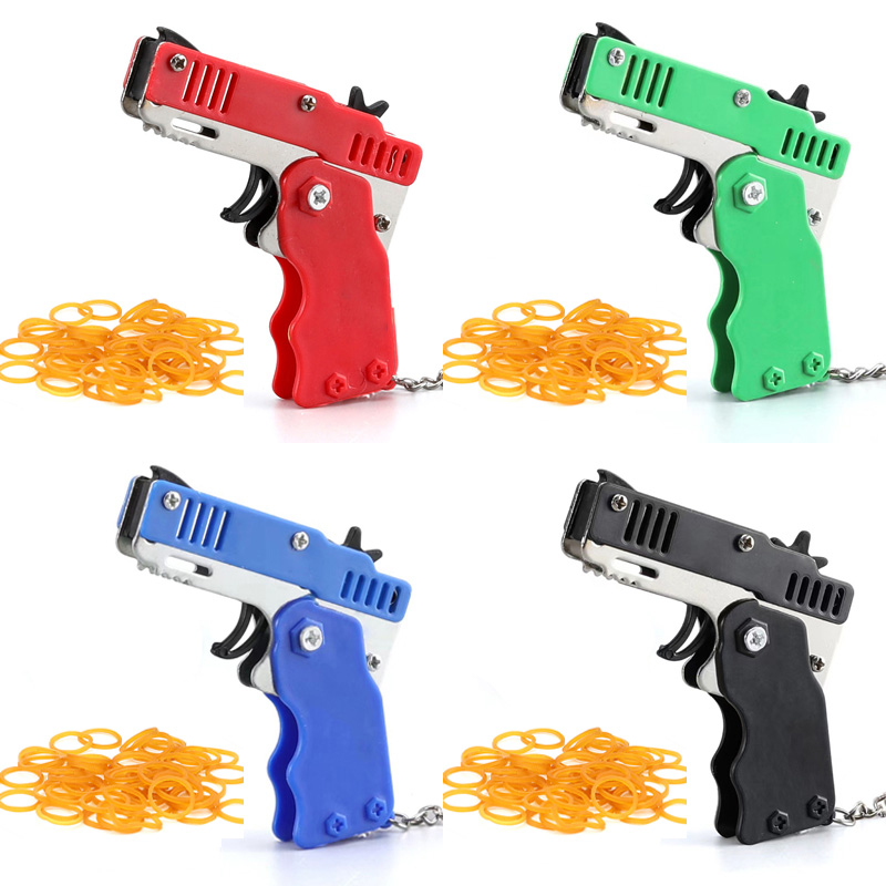 Mini Keychain Rubber Band Gun  - đánh giá và giá Kids Outdoor Games For Party