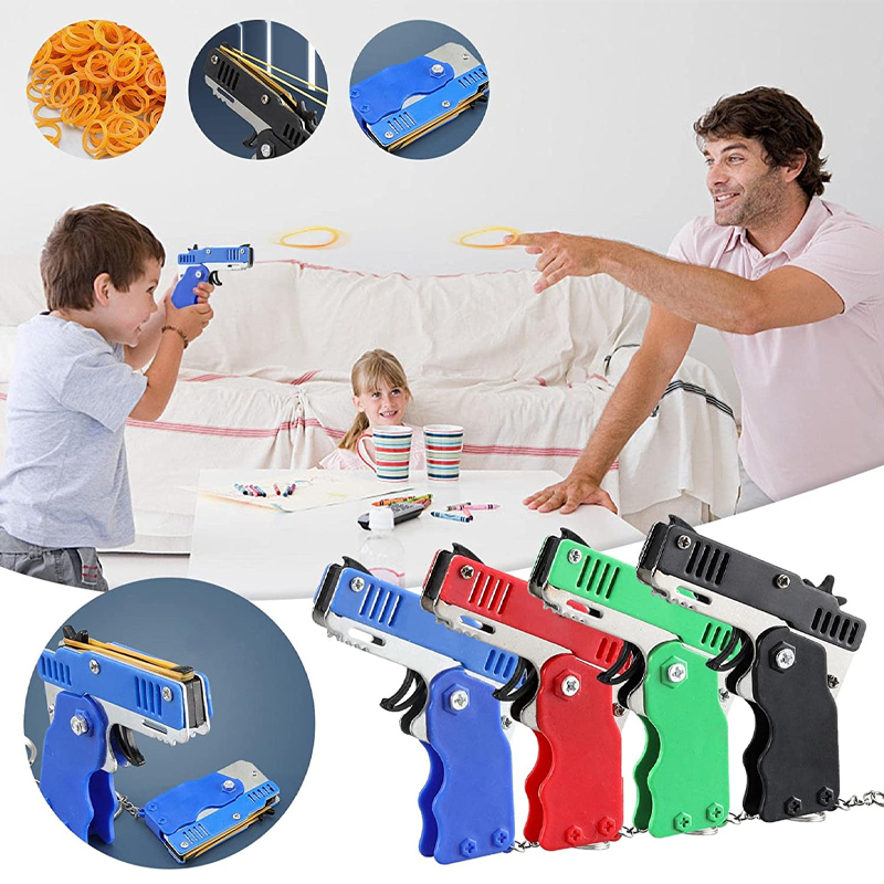 Mini Keychain Rubber Band Gun  - đánh giá và giá Kids Outdoor Games For Party
