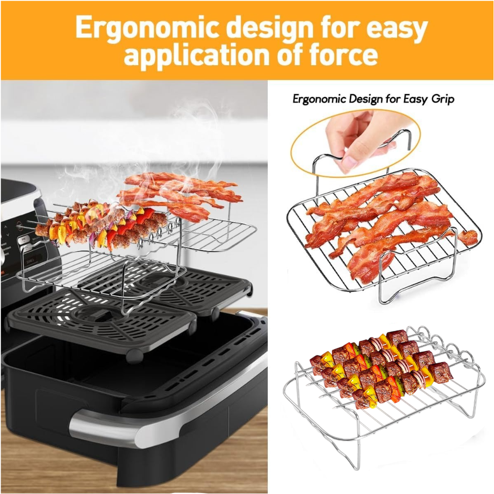 1set Air Fryer Grill Rack For  - đánh giá và giá Kids Outdoor Ninja Equipment