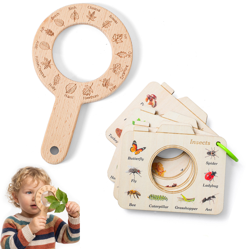 Wooden Magnifying Glass and Ca - đánh giá và giá Kids Outdoor Explorer Set