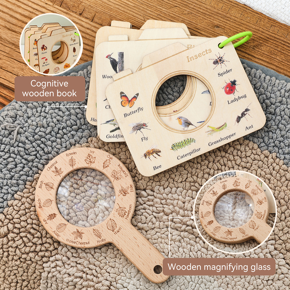 Wooden Magnifying Glass and Ca - đánh giá và giá Kids Outdoor Explorer Set