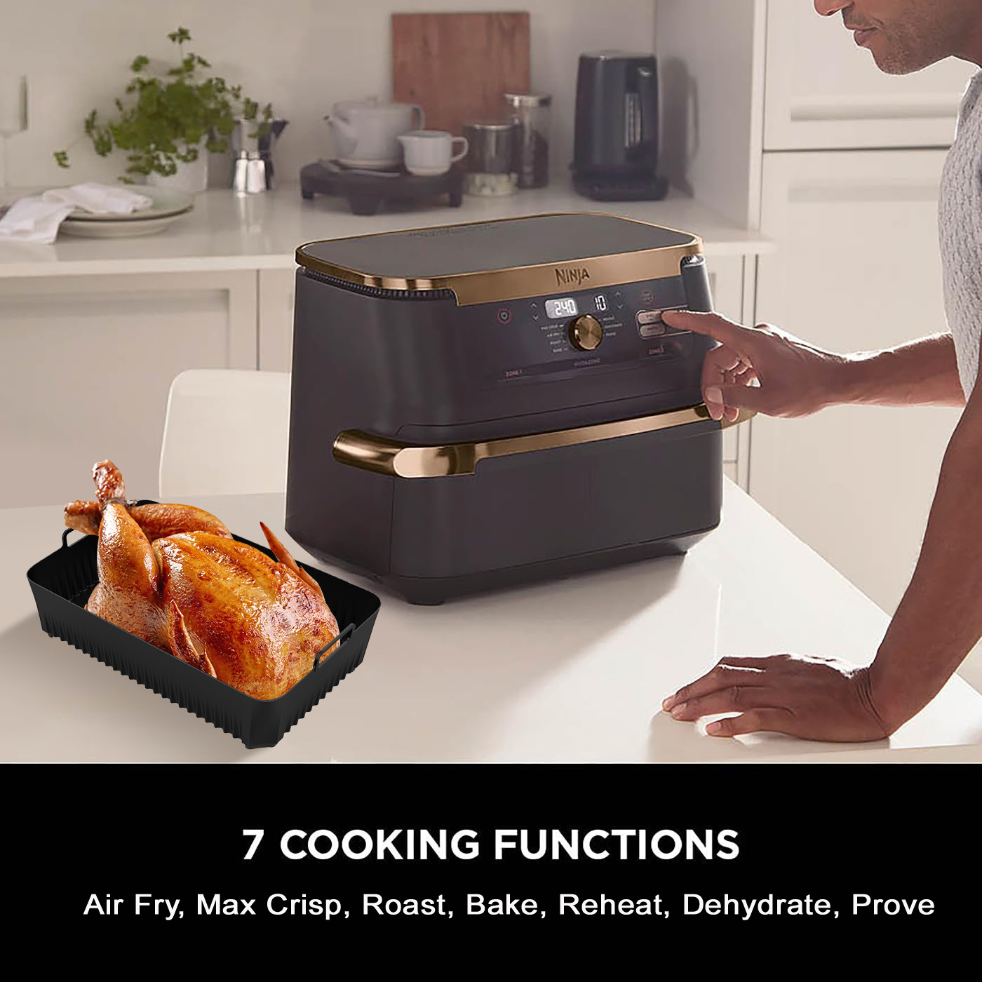 Air Fryer Tray Silicone Mold F - đánh giá và giá Kids Outdoor Ninja Equipment
