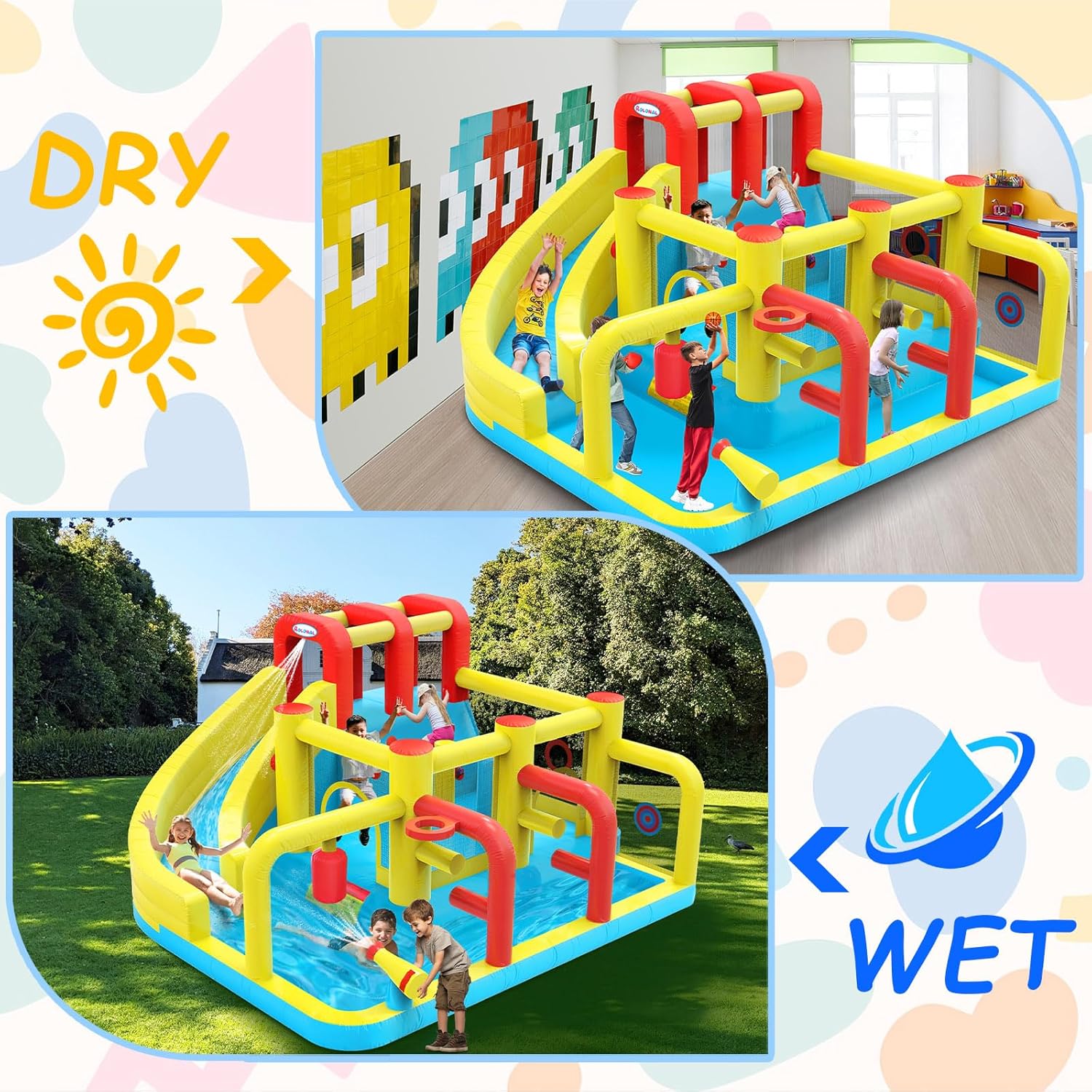 Kids Inflatable Water Slide Bo - đánh giá và giá Kids Outdoor Games For Party