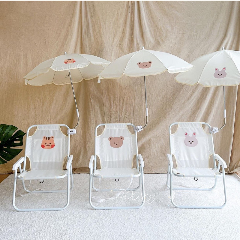 Teddy Bear Pattern Kids Lounge - đánh giá và giá Kids Outdoor Lounge Chair With Umbrella