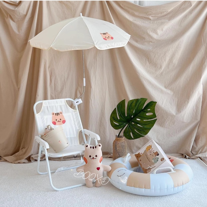 Teddy Bear Pattern Kids Lounge - đánh giá và giá Kids Outdoor Lounge Chair With Umbrella