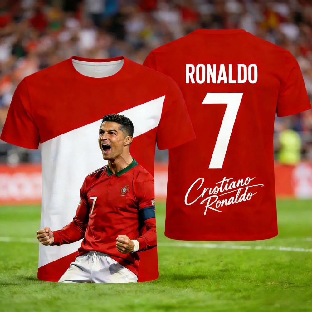 Ronaldo's Summer 3D Printed Fa - đánh giá và giá Kids Outdoor Wear