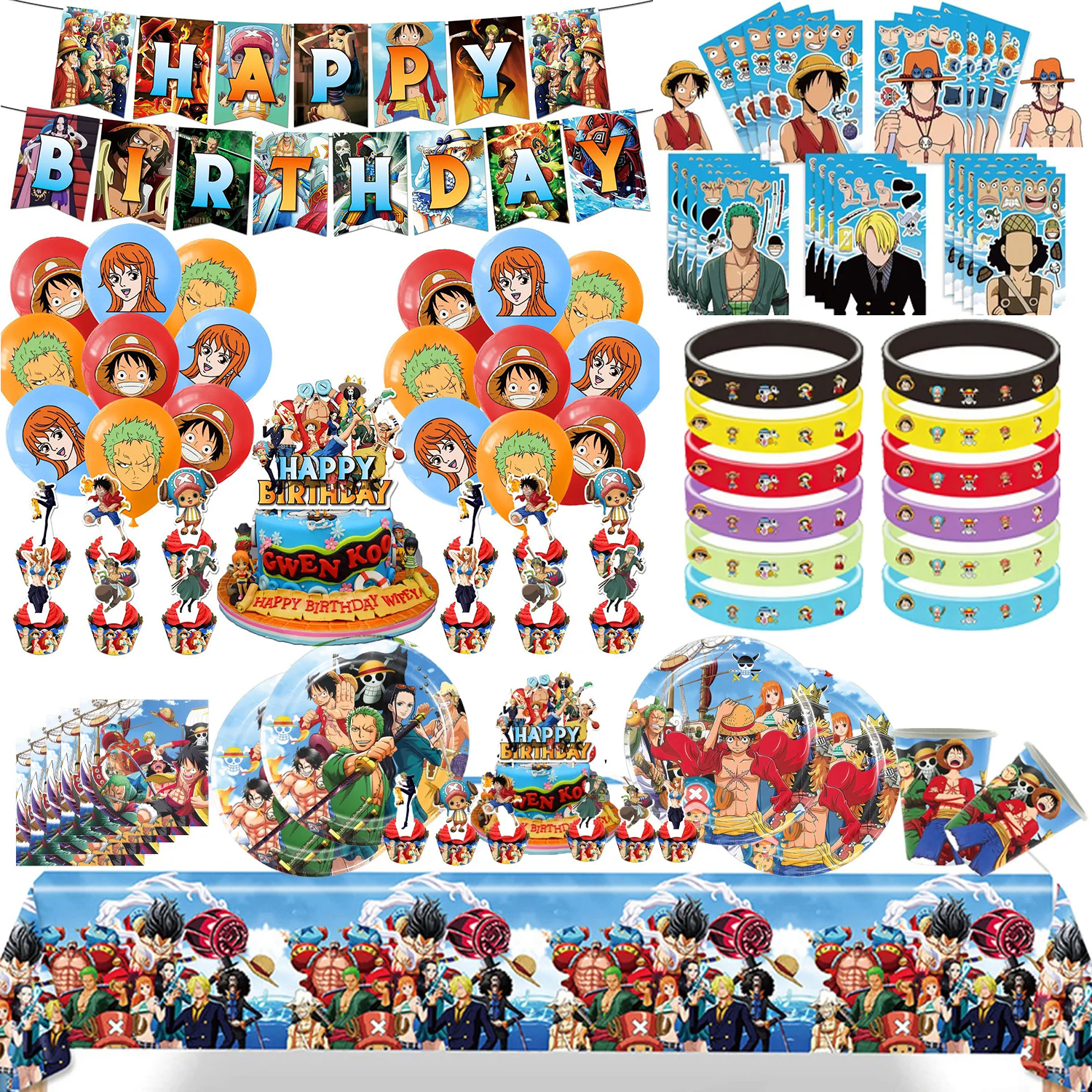 One Piece Balloons Anime Kid B - đánh giá và giá Kids Outdoor Merry Go Round
